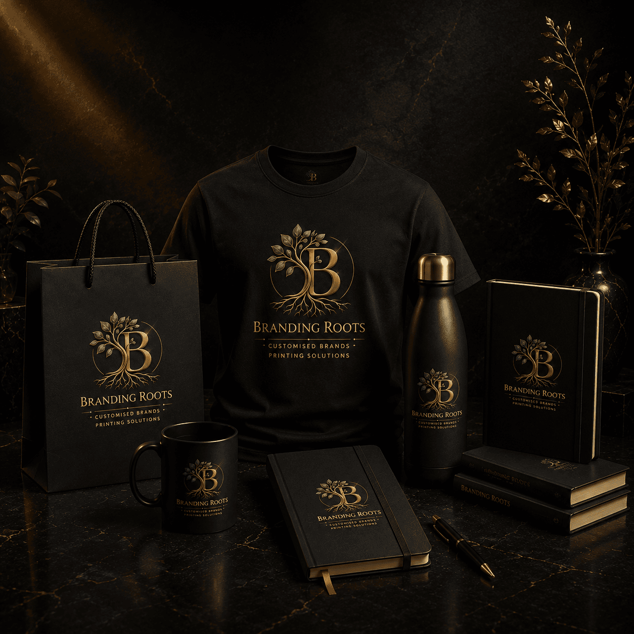 Branding Roots printing process
