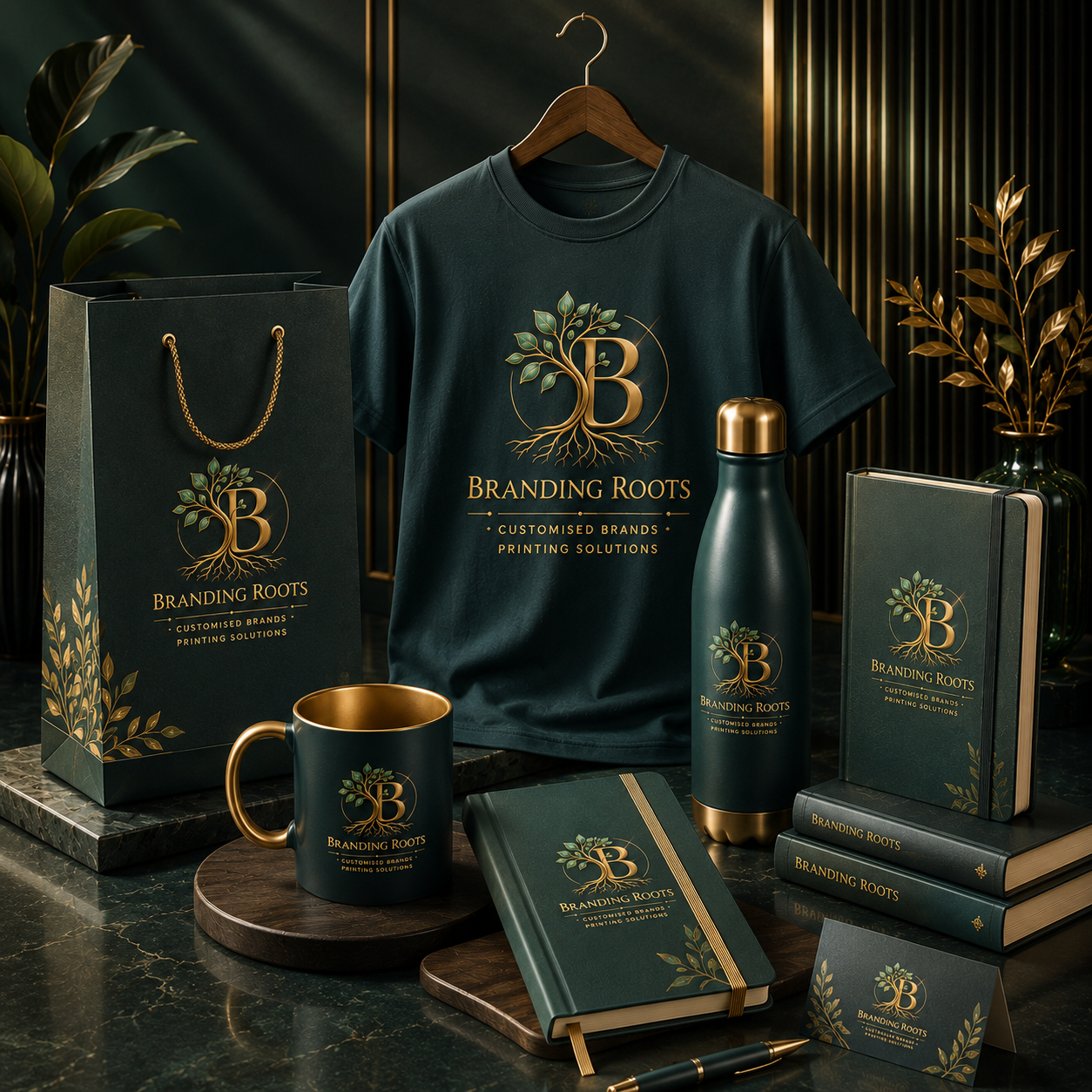 Branding Roots custom printed products